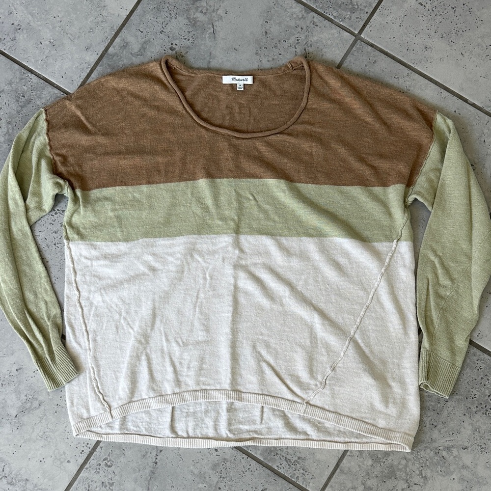 Madewell Color-Block Sweater